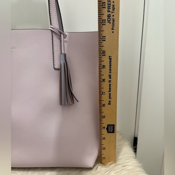 Kate Spade New York Reversible Tote Bag Pink/Purple Double Handle - Picture 9 of 10